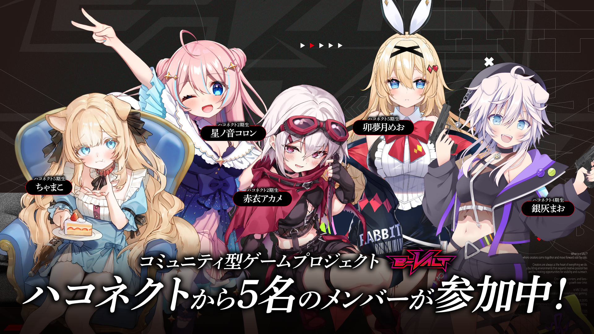 e-VALT ハコネクトから5名のメンバーが参加中！